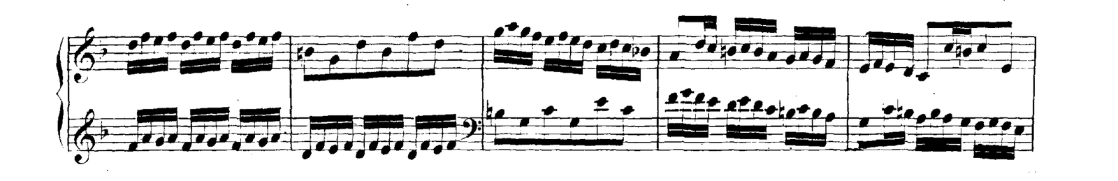Invention No. 8 in F major, original edition, page 26, bars 6–10