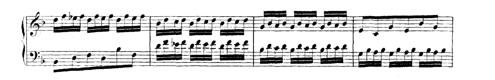 Invention No. 8 in F major, original edition, page 26, bars 26–29