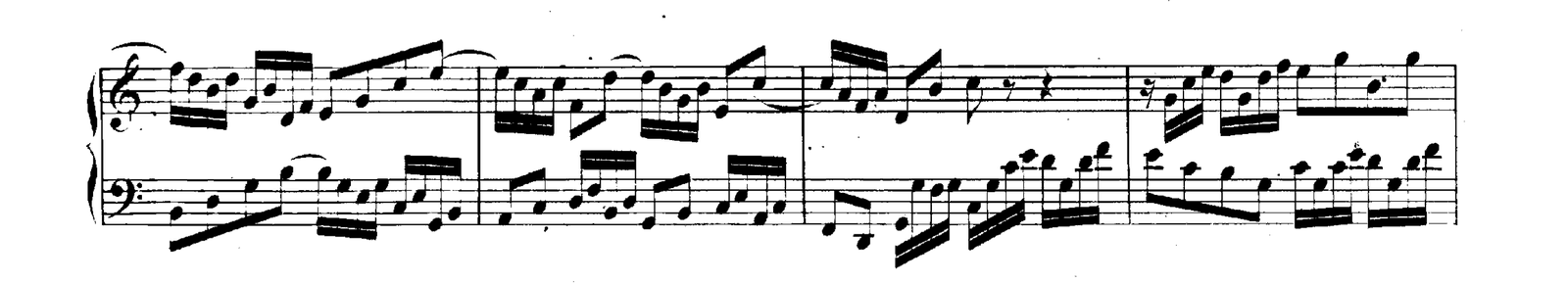 Invention No. 13 in A minor, original edition, page 31, bars 4–7