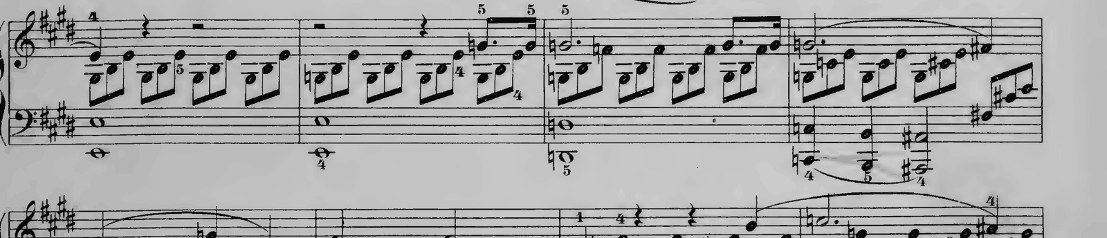 Piano Sonata No. 14 in C# minor, Op. 27 No. 2 'Moonlight': I. Adagio sostenuto, original edition, page 167, bars 9–12