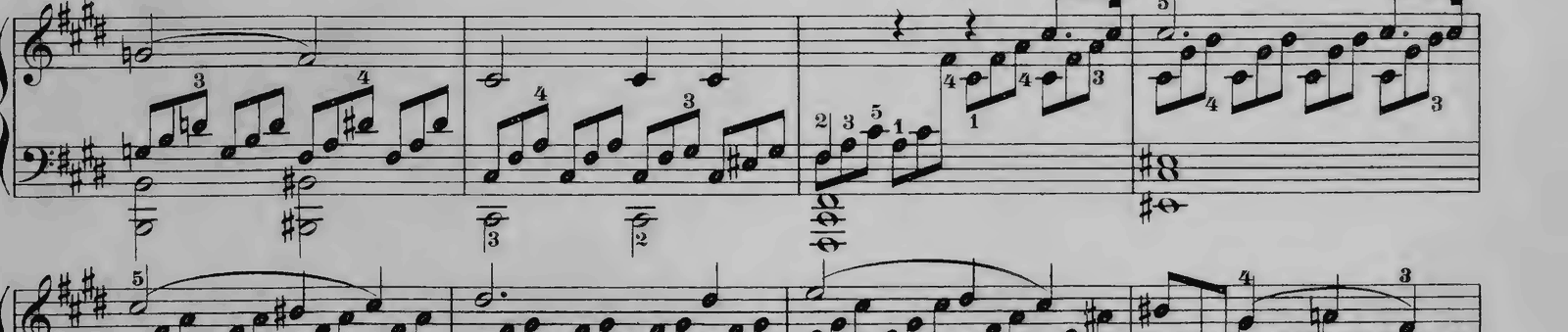 Piano Sonata No. 14 in C# minor, Op. 27 No. 2 'Moonlight': I. Adagio sostenuto, original edition, page 167, bars 21–24