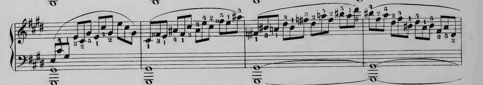 Piano Sonata No. 14 in C# minor, Op. 27 No. 2 'Moonlight': I. Adagio sostenuto, original edition, page 168, bars 33–36
