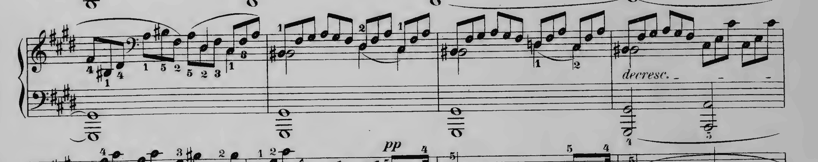 Piano Sonata No. 14 in C# minor, Op. 27 No. 2 'Moonlight': I. Adagio sostenuto, original edition, page 168, bars 37–40
