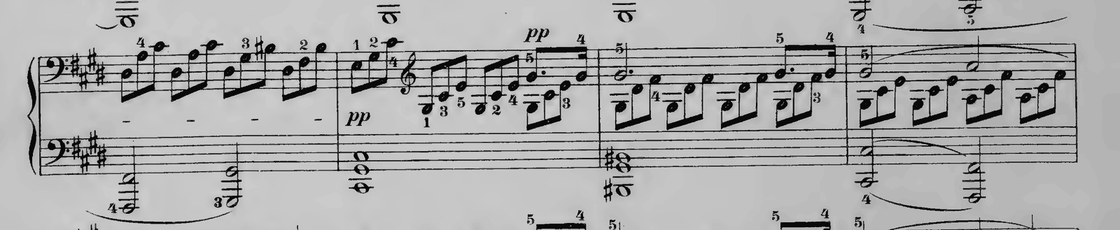 Piano Sonata No. 14 in C# minor, Op. 27 No. 2 'Moonlight': I. Adagio sostenuto, original edition, page 168, bars 41–44
