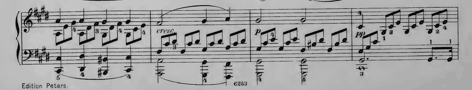 Piano Sonata No. 14 in C# minor, Op. 27 No. 2 'Moonlight': I. Adagio sostenuto, original edition, page 168, bars 57–60
