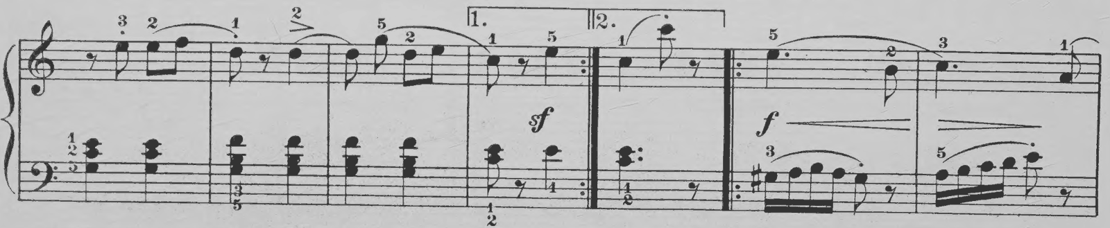 Arabesque, original edition, page 5, bars 7–13