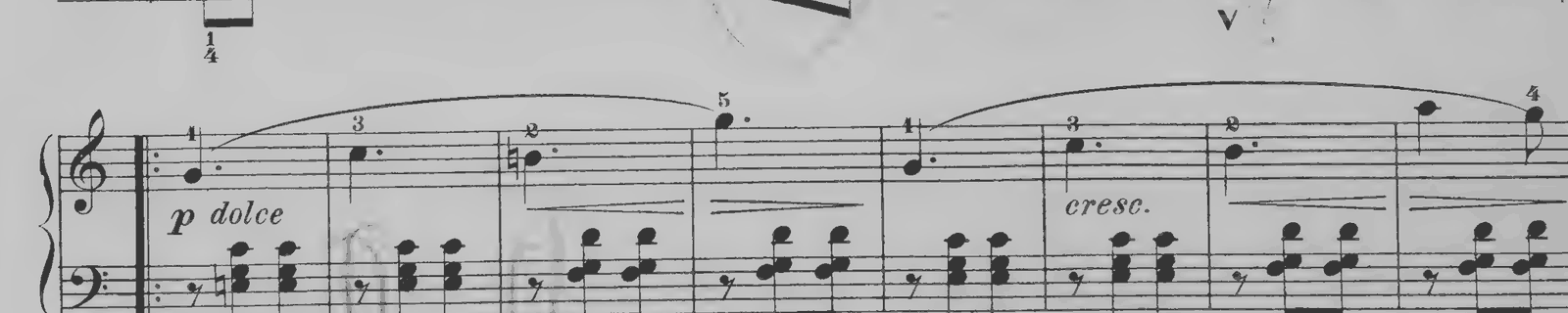 Ballade, original edition, page 20, bars 31–38