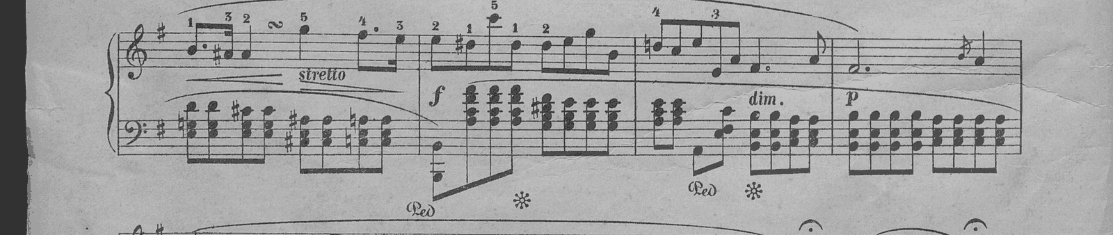 Prelude in E minor, Op. 28 No. 4, original edition, page 10, bars 16–19