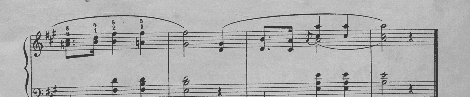 Prelude in A major, Op. 28 No. 7, original edition, page 13, bars 13–16