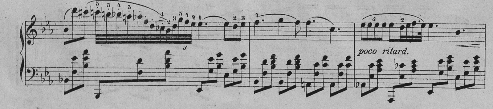 Nocturne in Eb major, Op. 9 No. 2, original edition, page 18, bars 16–18