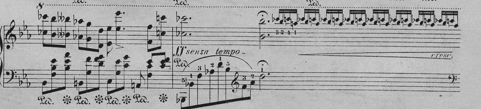 Nocturne in Eb major, Op. 9 No. 2, original edition, page 19, bars 31–32