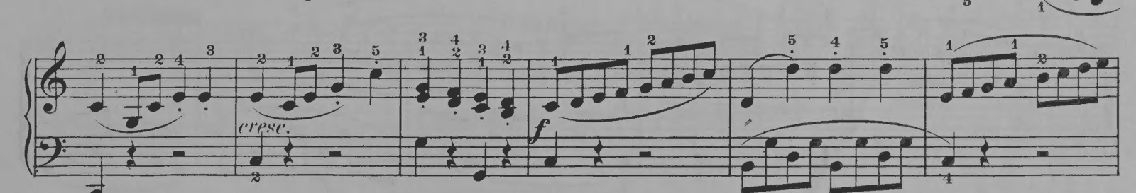 Sonatina No. 1 in C major, Op. 36 No. 1: I. Allegro, original edition, page 5, bars 28–33