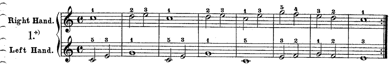 Study No. 1, original edition, page 3, bars 1–8
