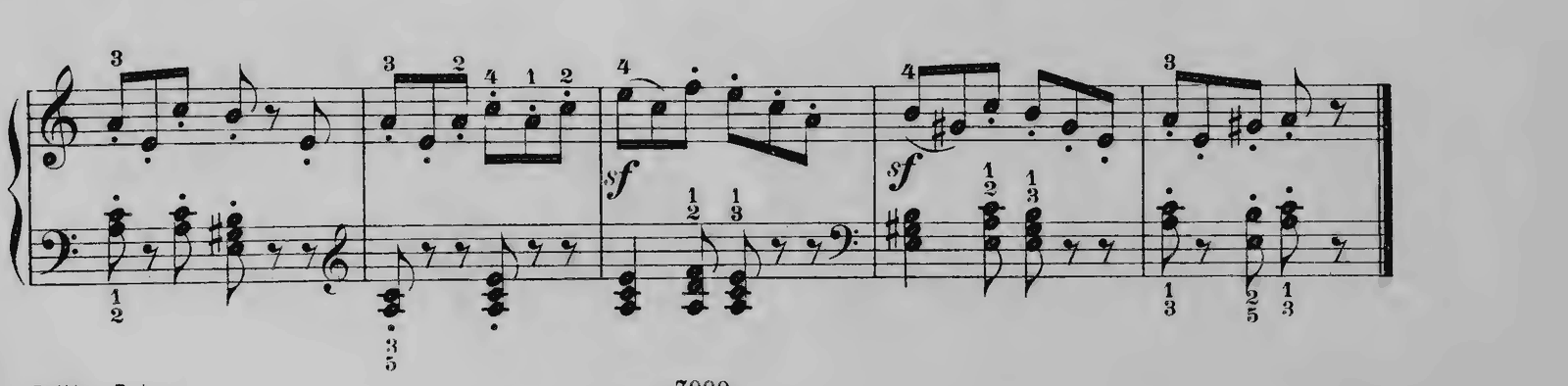 The Wild Horseman (Album for the Young No. 8), original edition, page 16, bars 20–24