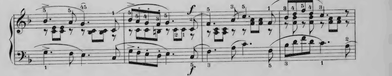 The Happy Farmer, Returning from Work (Album for the Young No. 10), original edition, page 18, bars 9–12