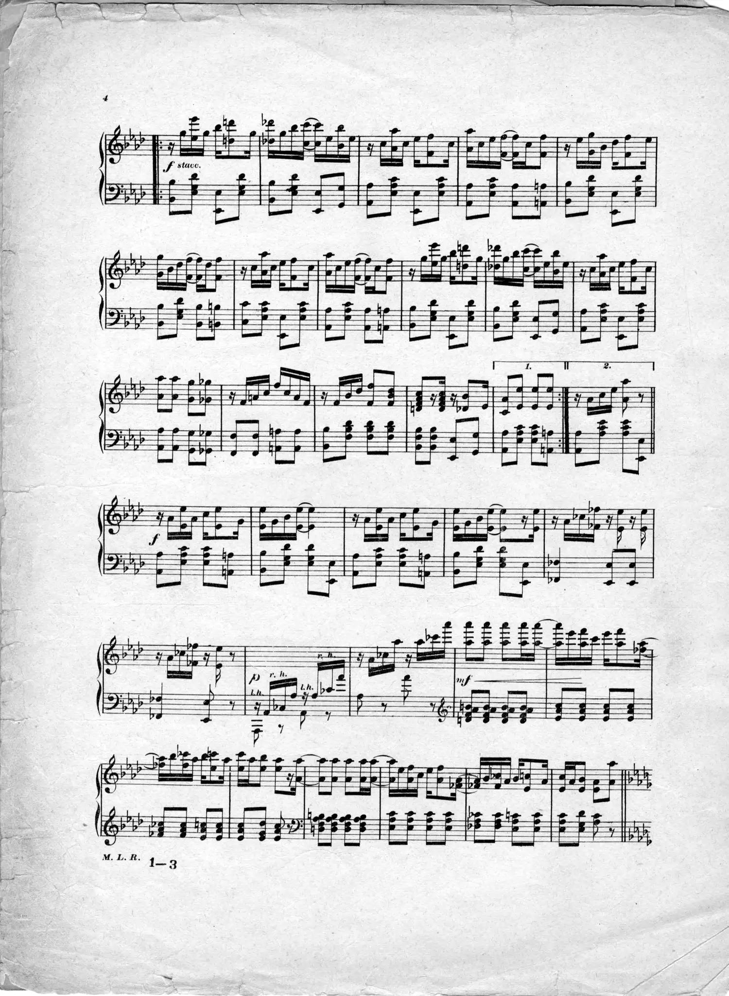 Maple Leaf Rag, original edition, page 4