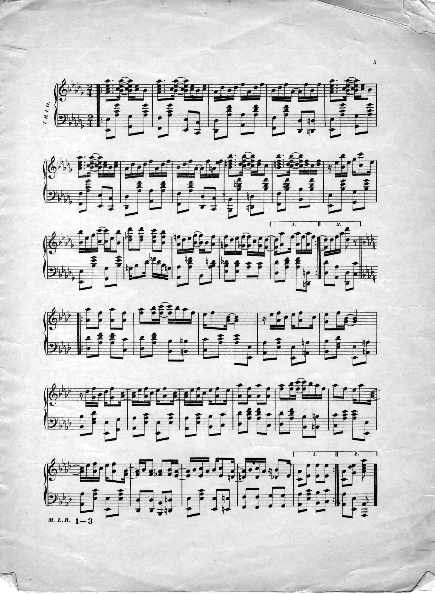 Maple Leaf Rag, original edition, page 5