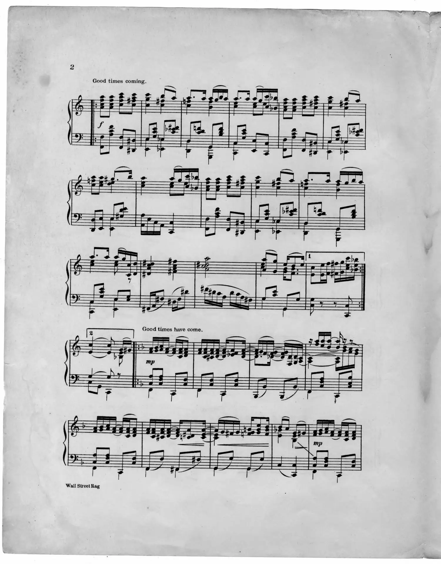 Wall Street Rag, original edition, page 4